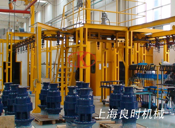 風(fēng)電減速機(jī)、電機(jī)、馬達(dá)自動噴涂流水線完工照片